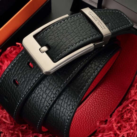 Men's belt cowhide belt men's all-match
